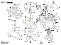 Bosch 3 601 B93 7A0 Gss 280 Ae Orbital Sander 230 V / Eu Spare Parts